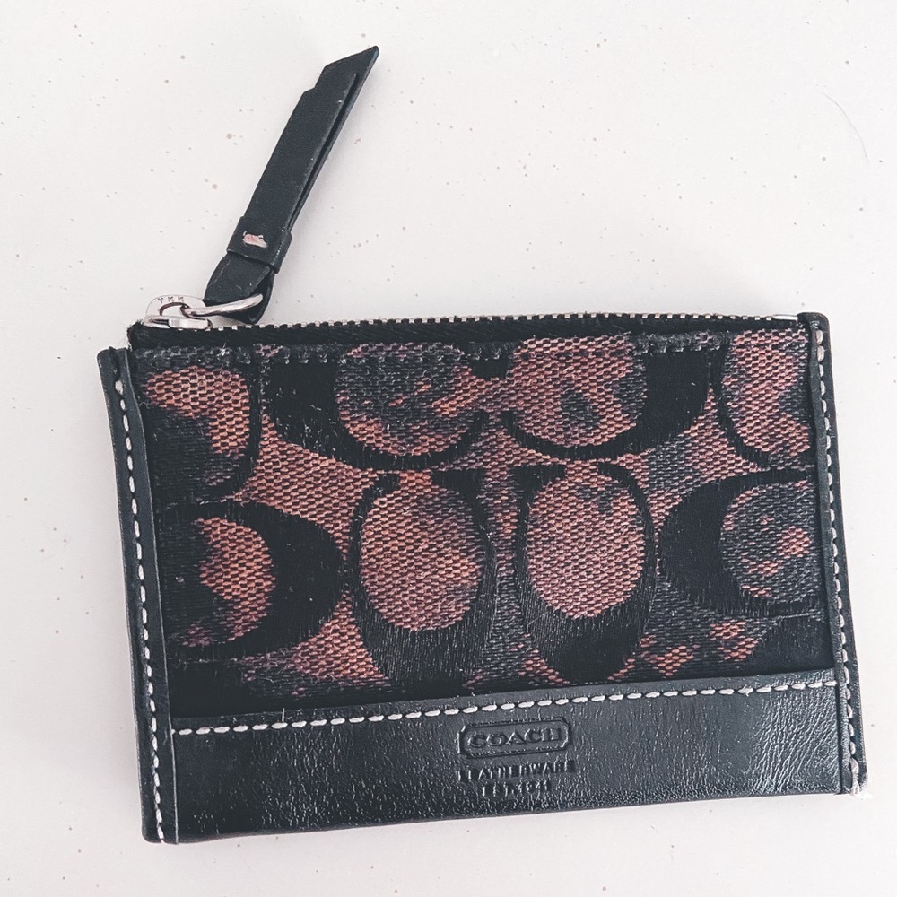 Coach Keychain wallet bleach tie dye